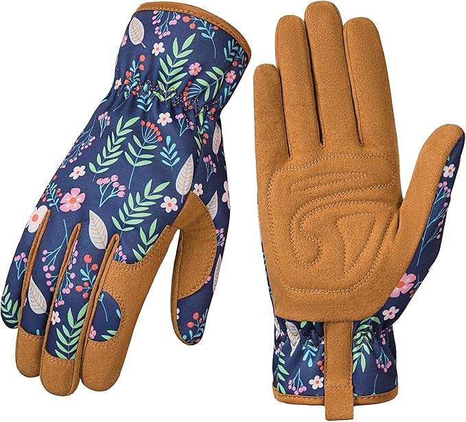 Women's Thorn-Proof Knitted Leather Gloves Puncture Resistan