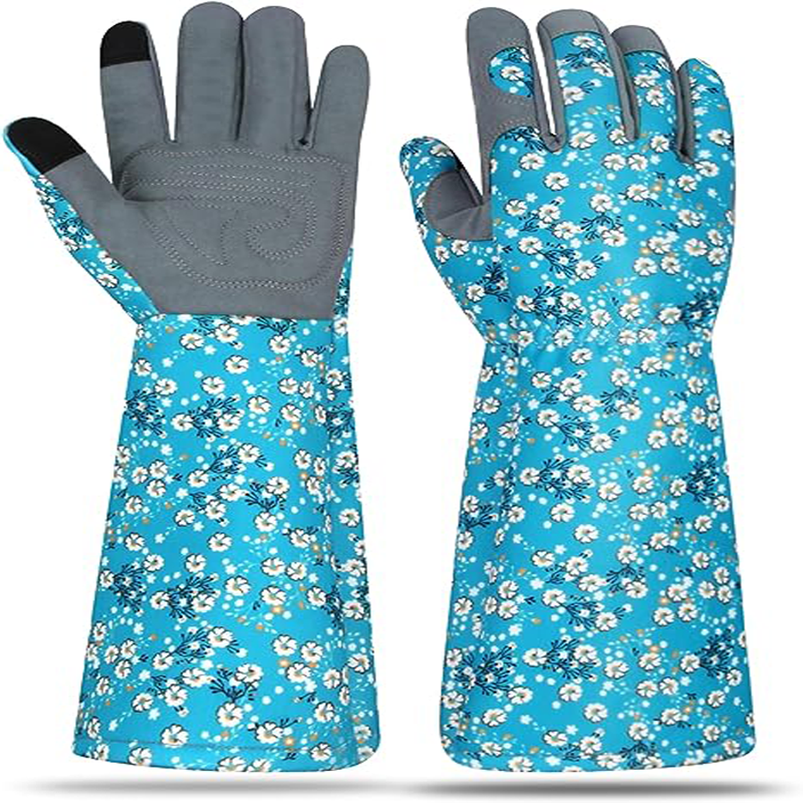 Women's Thorn-Proof Knitted Leather Gloves Polyurethane Coat